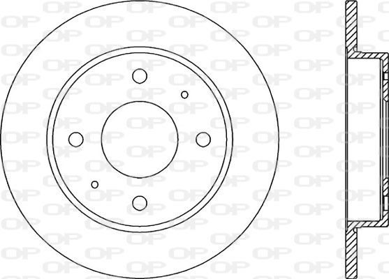 OPEN PARTS Тормозной диск BDA2039.10